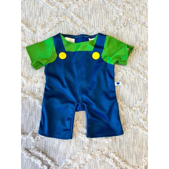 Super Mario Luigi Build A Bear Outfit - Picture 1 of 7
